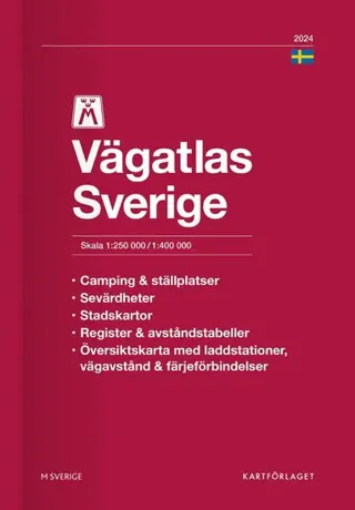 Sweden 2024 road atlas