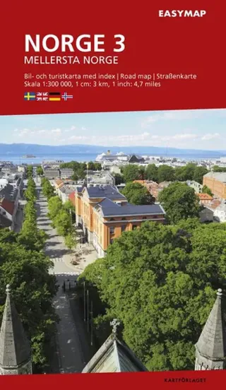 Mellersta Norge 3 EasyMap, 1:300 000