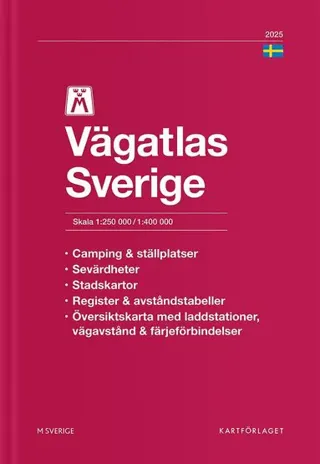 Sweden 2025 road atlas