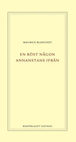 En röst någon annanstans ifrån