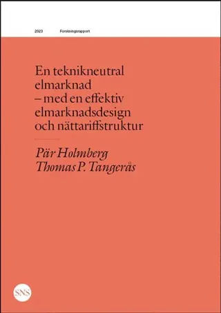 En teknikneutral elmarknad