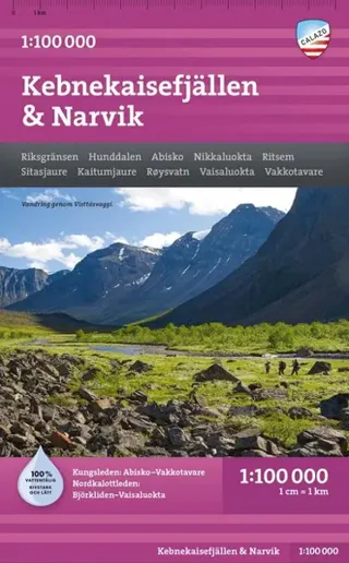 Kebnekaisefjällen & Narvik 1:100 000