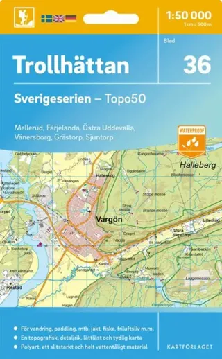 36 Trollhättan Sverigeserien Topo50