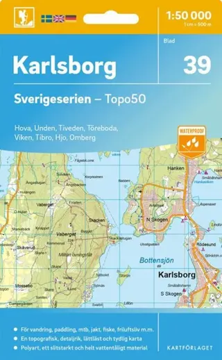 39 Karlsborg Sverigeserien Topo50