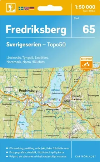 65 Fredriksberg Sverigeserien Topo50