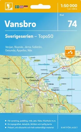 74 Vansbro Sverigeserien Topo50