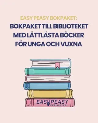 Bokpaket till biblioteket med lättlästa böcker för unga och vuxna