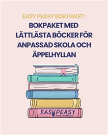 Bokpaket med lättlästa böcker för anpassad skola och äppelhyllan