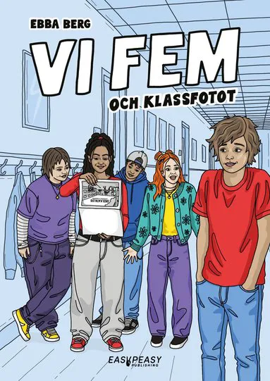Vi fem och klassfotot