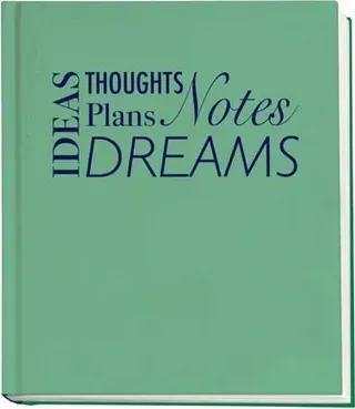 Ideas, Thoughts, Plans, Notes, Dreams : Anteckningsbok