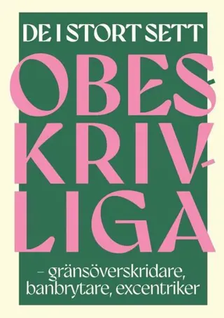 De i stort sett obeskrivliga - gränsöverskridare, banbrytare, excentriker