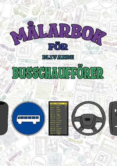 Målarbok För Blivande Busschaufförer