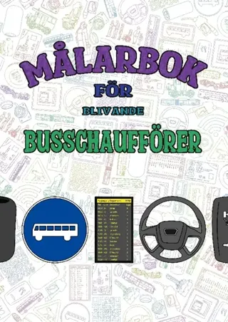 Målarbok För Blivande Busschaufförer