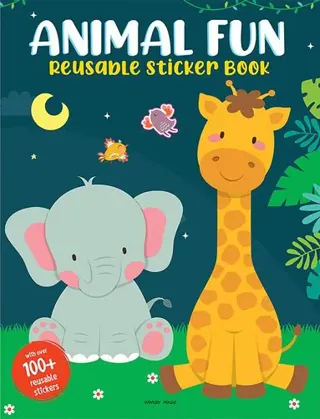 Animal Fun Reusable Sticker Book For Children