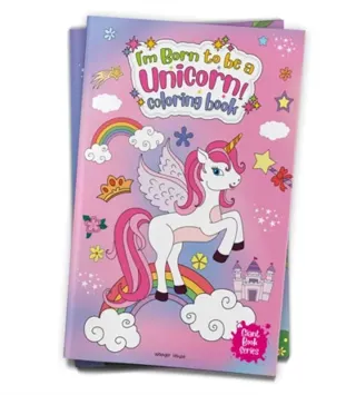 I Am Born To Be A Unicorn Coloring book - Giant book Series: Jumbo Sized Colouring Book For Children