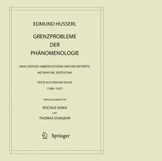 Grenzprobleme der Phänomenologie