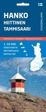 Hanko Hiittinen Tammisaari, veneilykartta 1:50 000