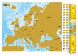 Europa - Skrapkarta
