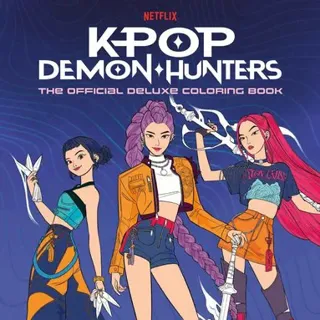 Kpop Demon Hunters: The Official Deluxe Coloring Book